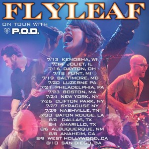 Flyleaf/P.O.D Tour Flyer 2013