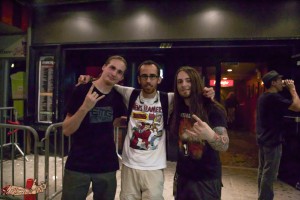Travis Montgomery (Left) and Matt Perrin (Right) of Threat Signal with myself in the middle. 
