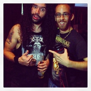 Me with David Sanchez of Candlelight Records recording artists "Havok"