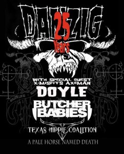 Danzig 25 Years Tour Flyer