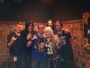 Me with Doro Pesch and Co. Holding my autographed photo.