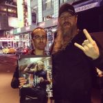 Me and Johan Hegg, lead singer of Amon Amarth.